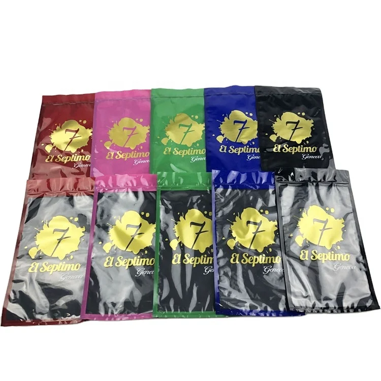 Custom Logo Transparent Window Gold Metallic Foil Printing Bags Fresh Keeping Mylar Bags Custom Printed
