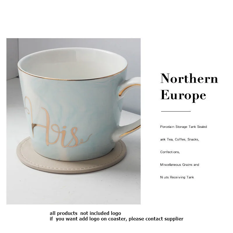 leather  Coaster Artificial Leather Coaster Drink Coffee Cup Mat  Round Tea Pad Table Pad Holder