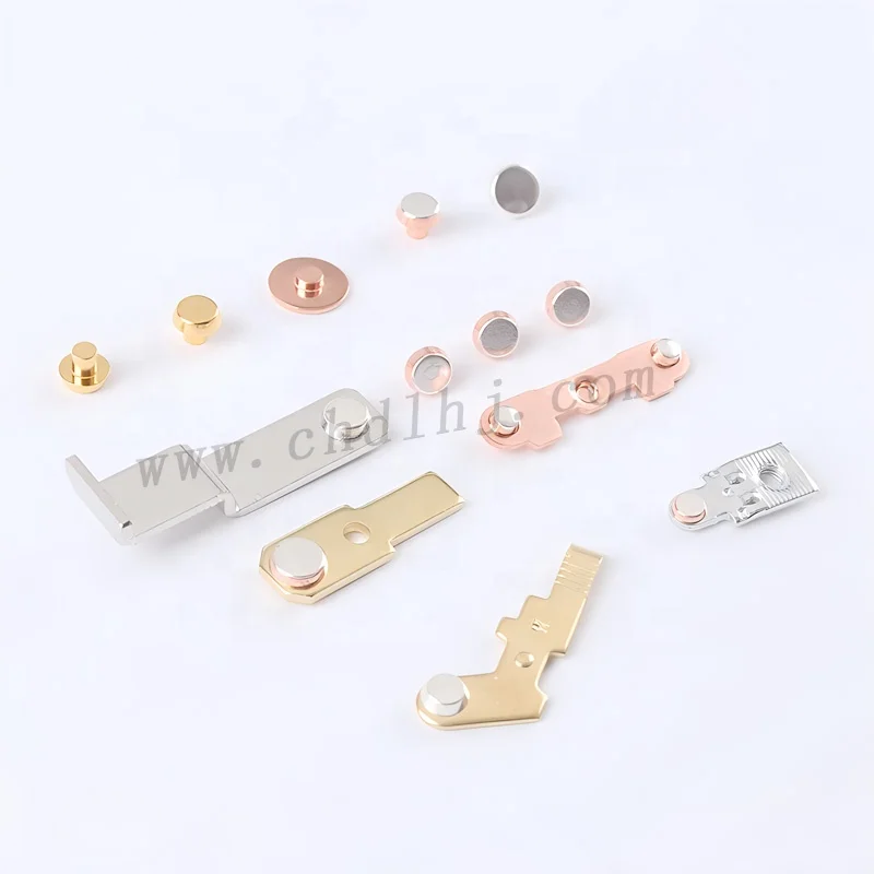 Customized  High Quality Manufacture Electrical Copper Silver Contacts for Switches/Relays