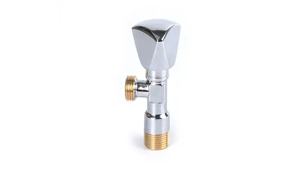 China factory brass angle valve with brass ball plastic handle water angle valve toilet angle valve