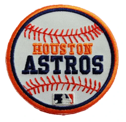 Heat Press Full Embroidery Astros Patches Bags Custom Houston Astros Iron On Patch Custom For Clothing