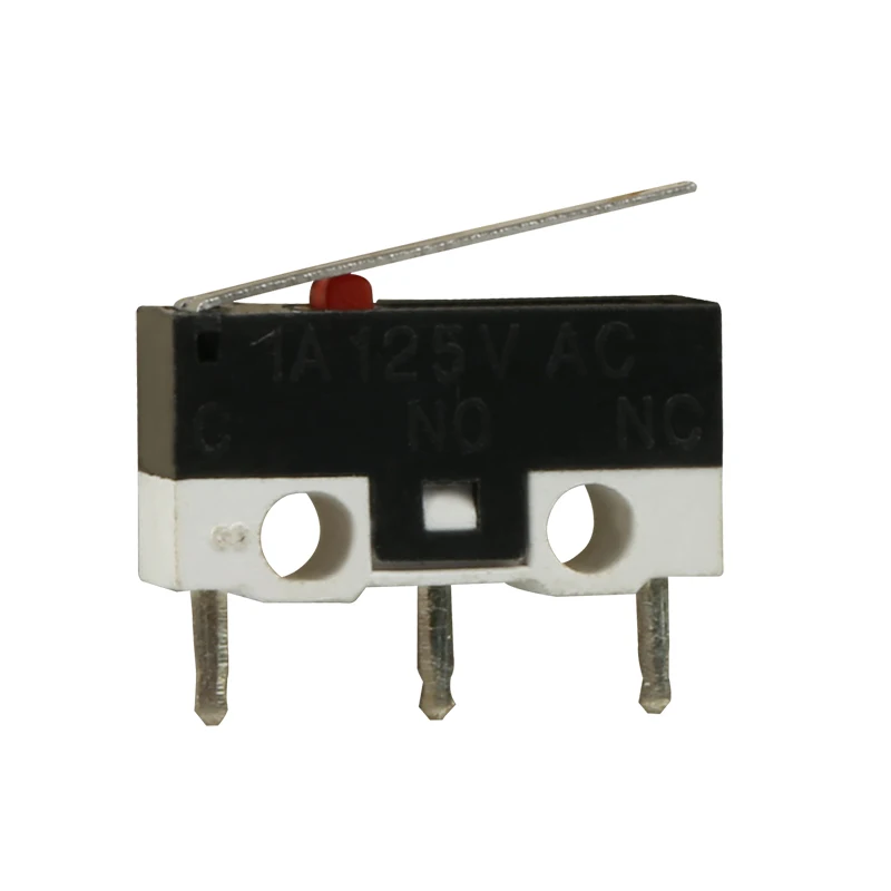 1A 125V Mouse micro switch 3 pins wiring terminals push button micro switch with client require lever for rice cooker factory