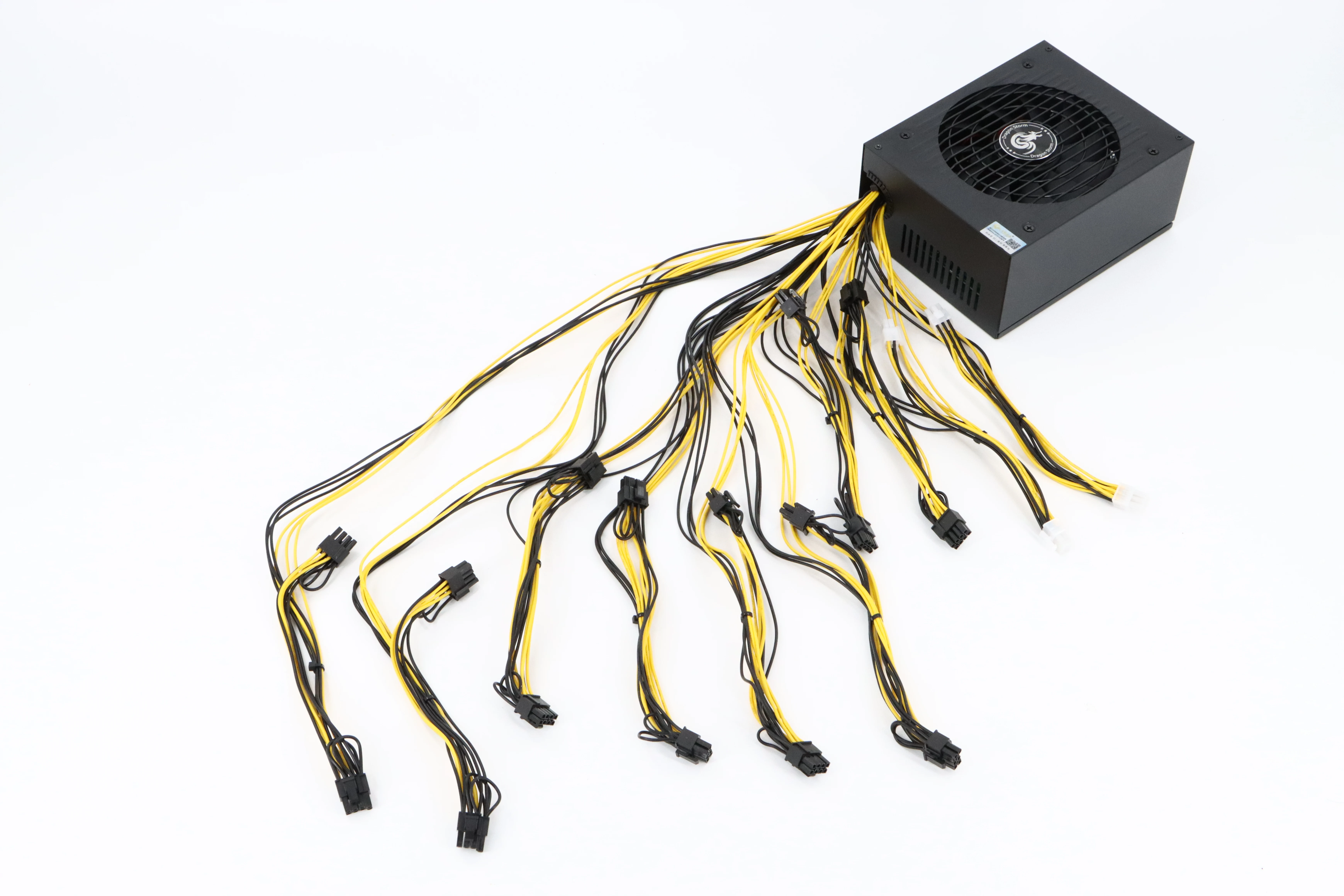 New gold 2000-2600w Silent single channel large fan 10 6pinc19 large male seats stable output Computer power supply