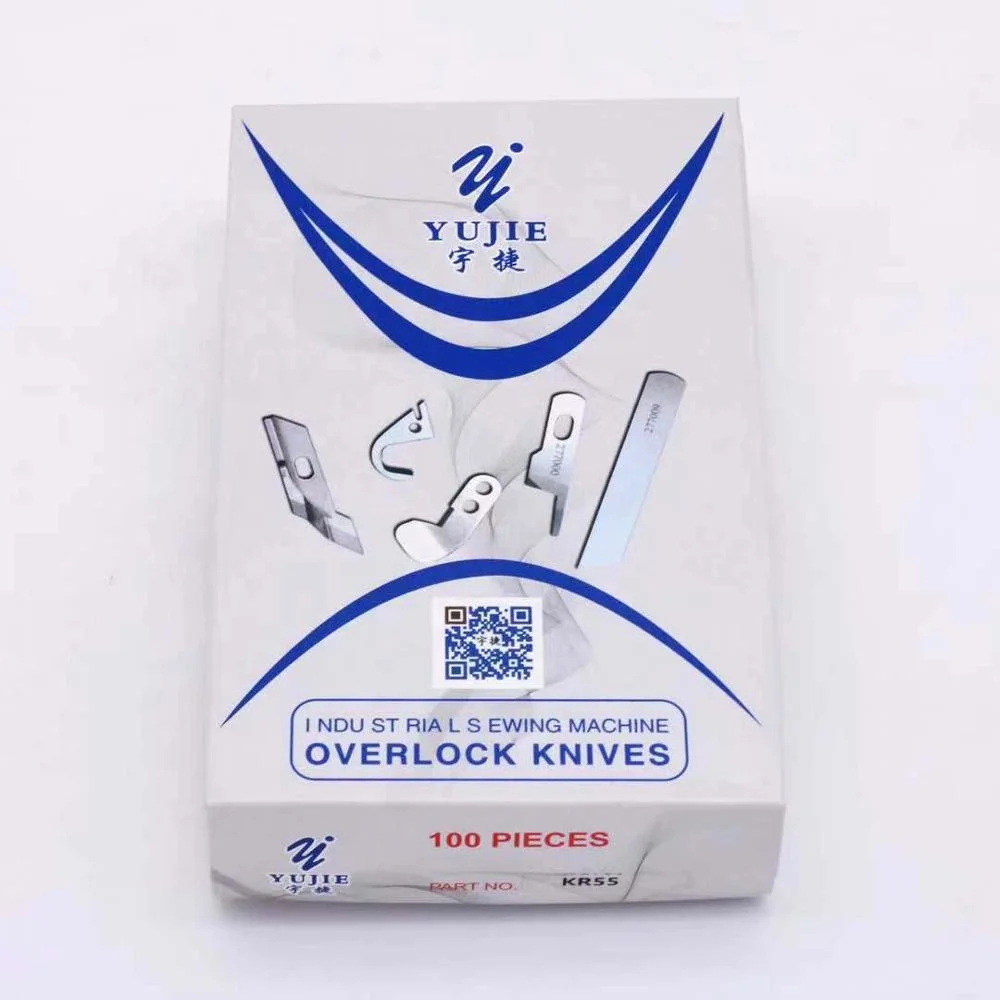Нож для швейной машины Yujie KR55, запасные части, лезвие Siruba