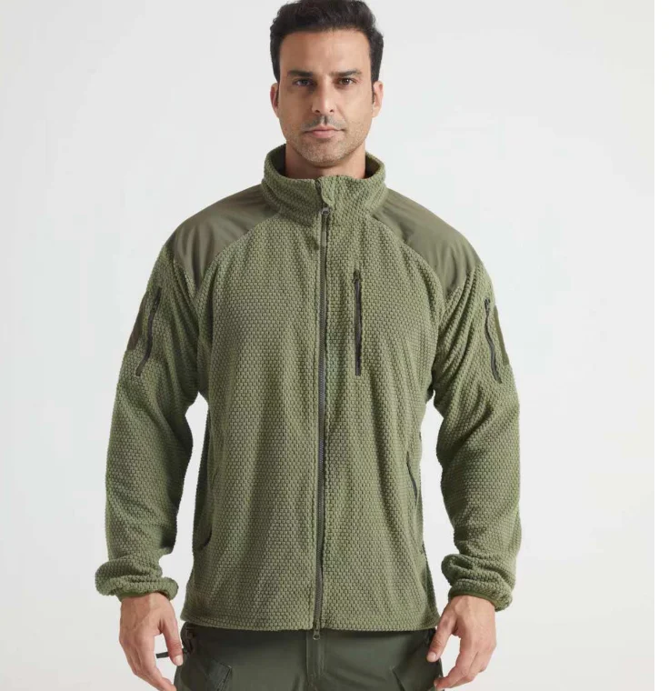 DFJ0924  Winter camouflage fleece warm jacket camouflage CP black green brown grey stock wholesales  hood collar