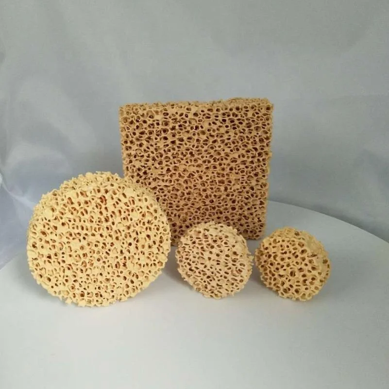 High Quality High Temperature Resistance Factory Price Zirconia Ceramic Foam Filter for Steel Casting and Foundry D55x15