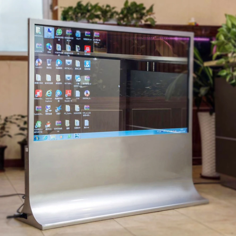 Factory direct sales color 55 inch large oled transparent organic light-emitting display high contrast ratio