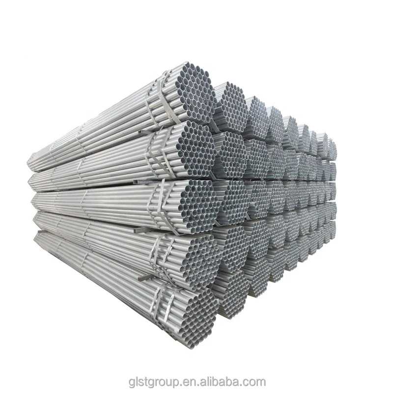 Hot Dip Galvanized Pipe Tube/ Pipe Wholesale Q235A/ASTM Gr.d Galvanized Carbon Steel 4 Inches GB Round Galvanized Tube 1 Ton