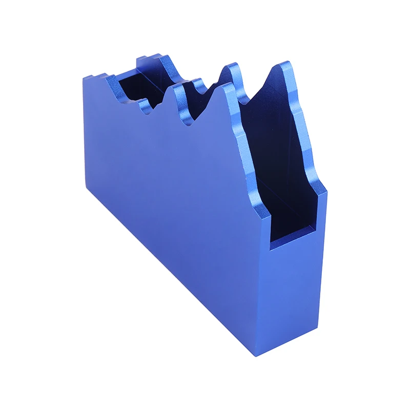 Customized Blue Anodized Aluminium Extrusion Wall Art Decoration Base Napkin Holder