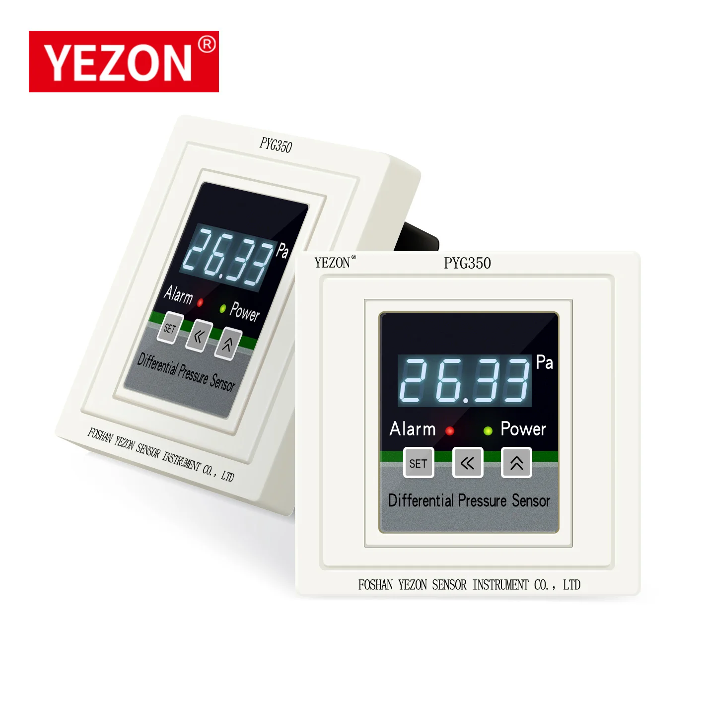 Hot sale Differential Pressure 500pa 4-20mA 0-10V  Display Gas Difference wall mount sensor Transducer for engine room