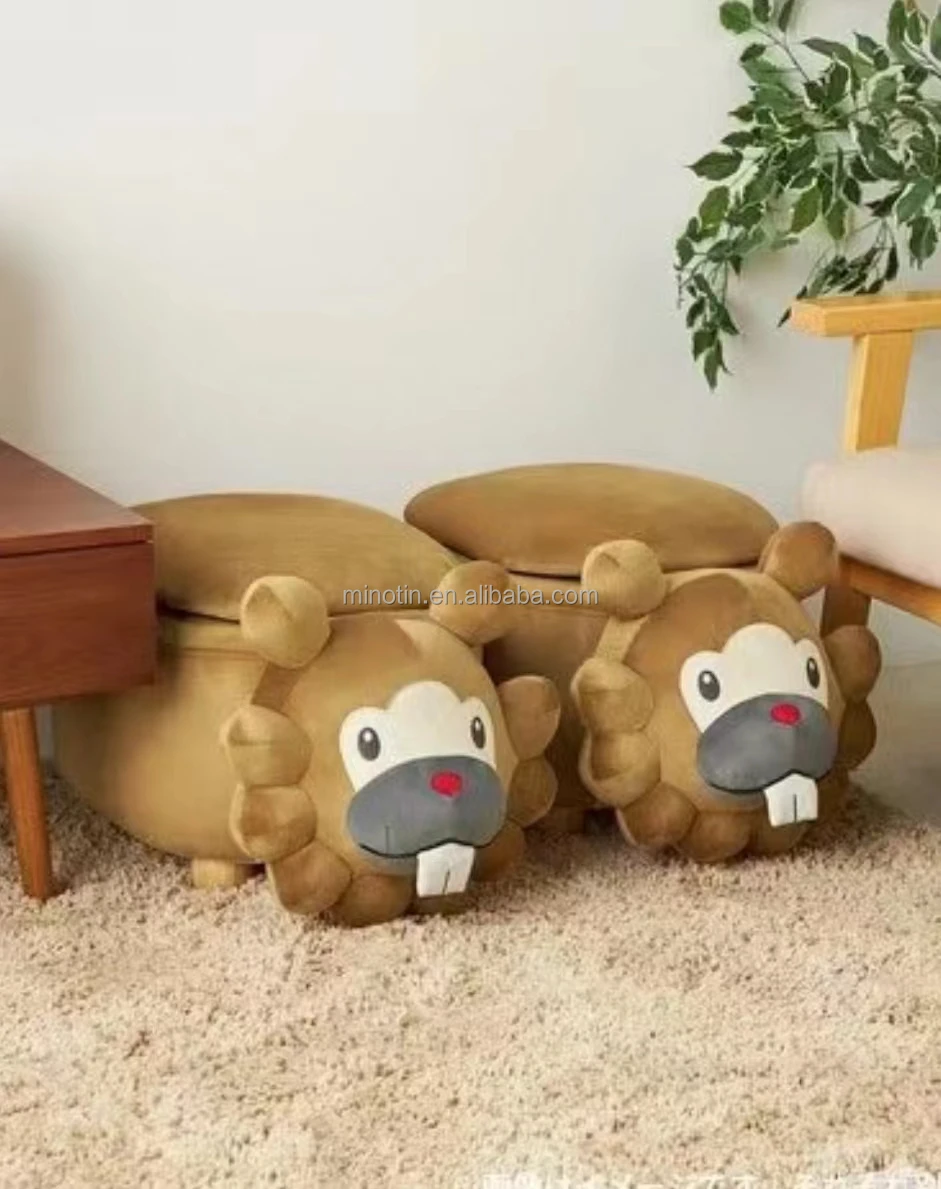 Bidoof Keunottor Bidiza Cute Cartoon Storage Ottoman