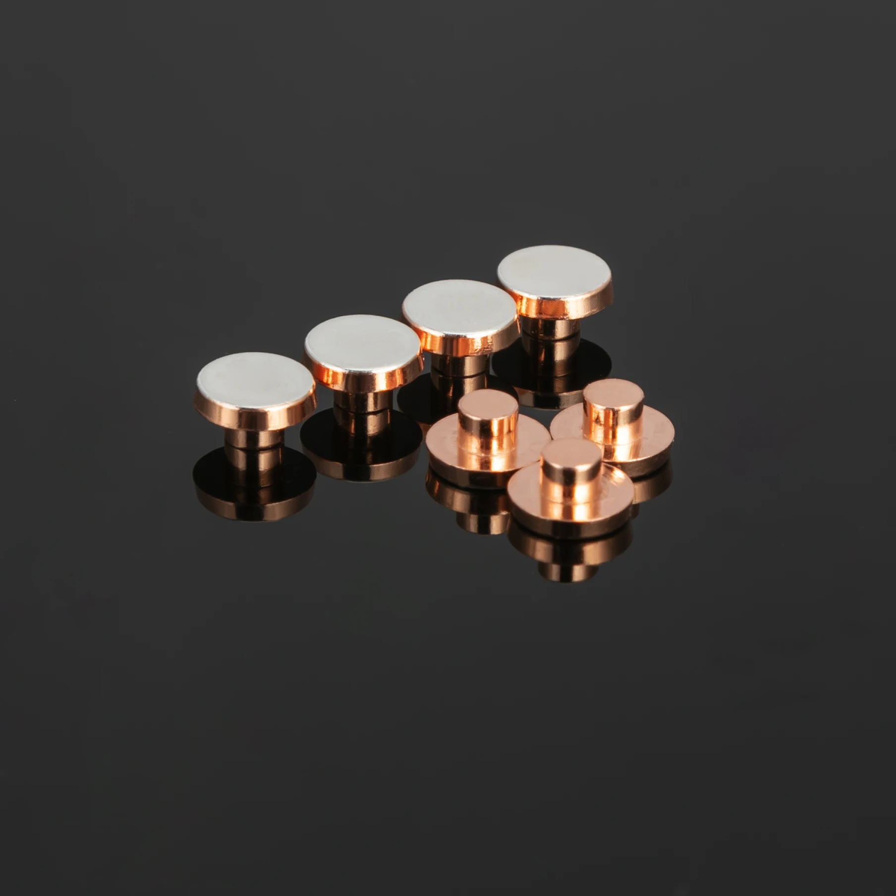 AgCdO Электрические контактные серебряные медные биметаллические контактные заклепки серебряные контактные точки для переключателя