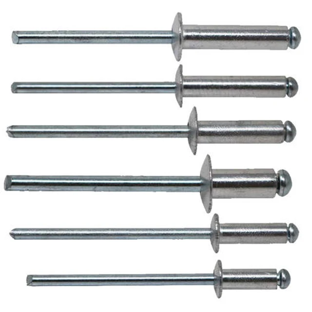 Round head rivet  ISO 15977    DIN 7337    GB/T 12618    blind rivet    has different colors head