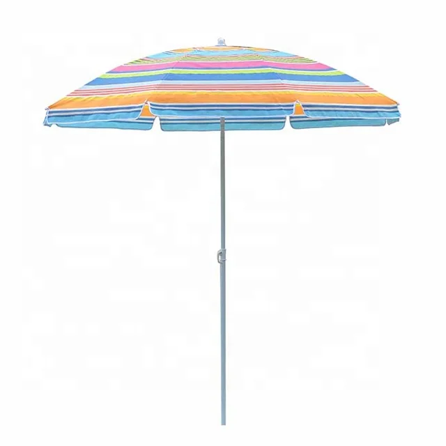 Steel beach umbrella with tilt sun umbrella outdoor good quality
