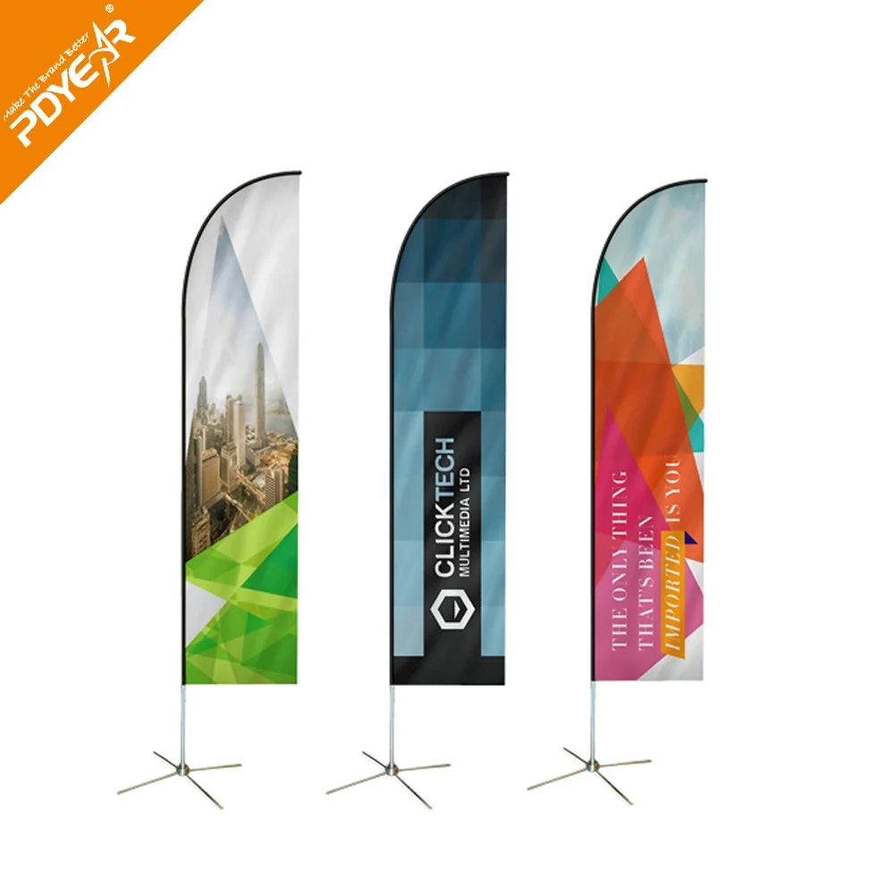 7ft 12ft 16ft Outdoor Advertising  Wind Banner  Flying Marketing Flag