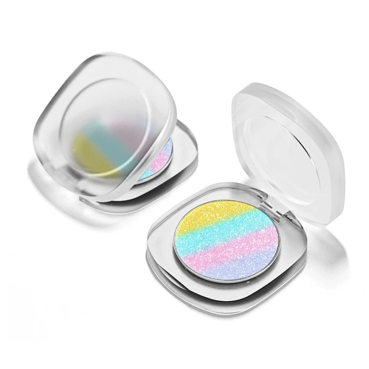Chameleon highlight mashed potato rainbow colorful diameter 42mm diamond eye shadow optical light variable color makeup