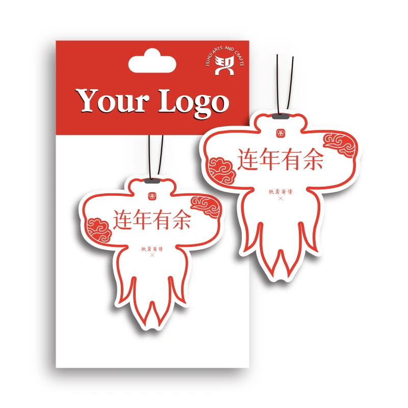 Custom Logo Design Hanging Paper Car Air Freshener with Long-Lasting Scent 12-17 Days Auto Home Perfume Type In-Car Placement