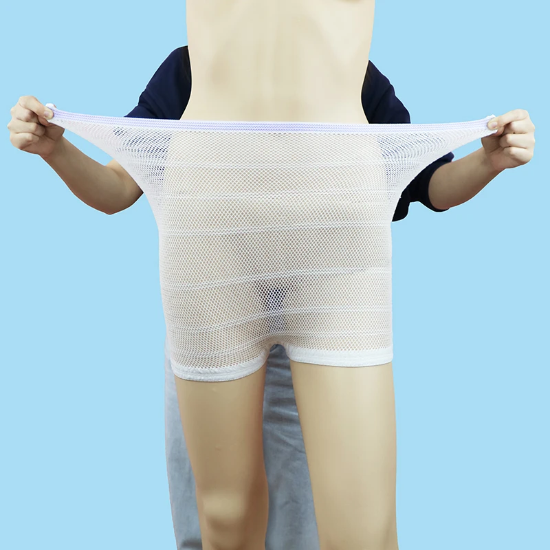 Disposable stretchy soft cotton mesh maternity panties for woman after delivery baby