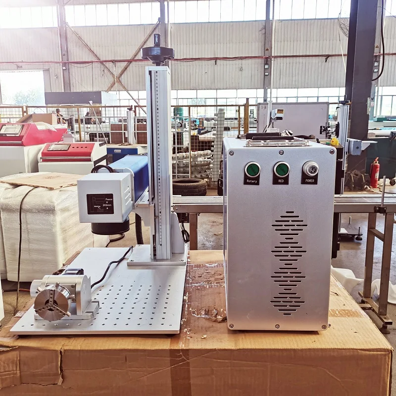 Portable Fiber 20W 30W 50W 100W Laser Galvo Engraving Marking Machine for Metal Name Tag Logo Printing Date Printer