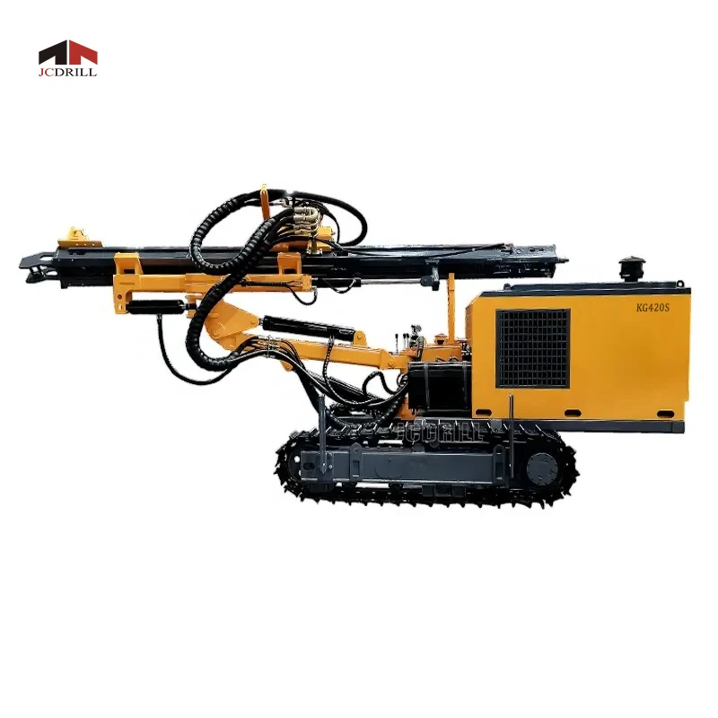 Integrated Automatic Drilling Rigs DTH Mining Rock Drill Rigs with High Pressure Screw Air Compressor