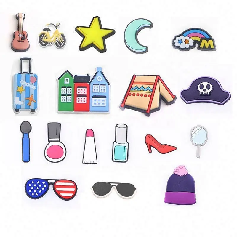 Shoe Decoration Charm For Kids Accessory Designer Pieces Custom diy logo clog Charms