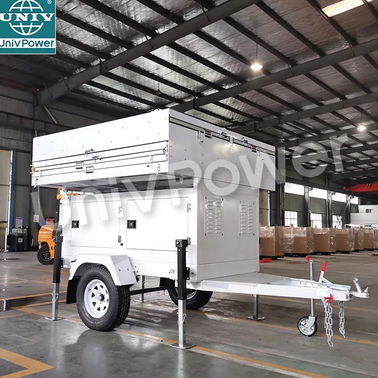 Генератор солнечной энергии 5000 Вт, трейлер с солнечной энергией, 10 солнечных панелей