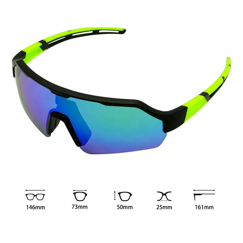 OEM 100% UV Blocking for Men and Women Matte Bike Sunglasses With 5 Lenses Polarized Cycling Sun glasses