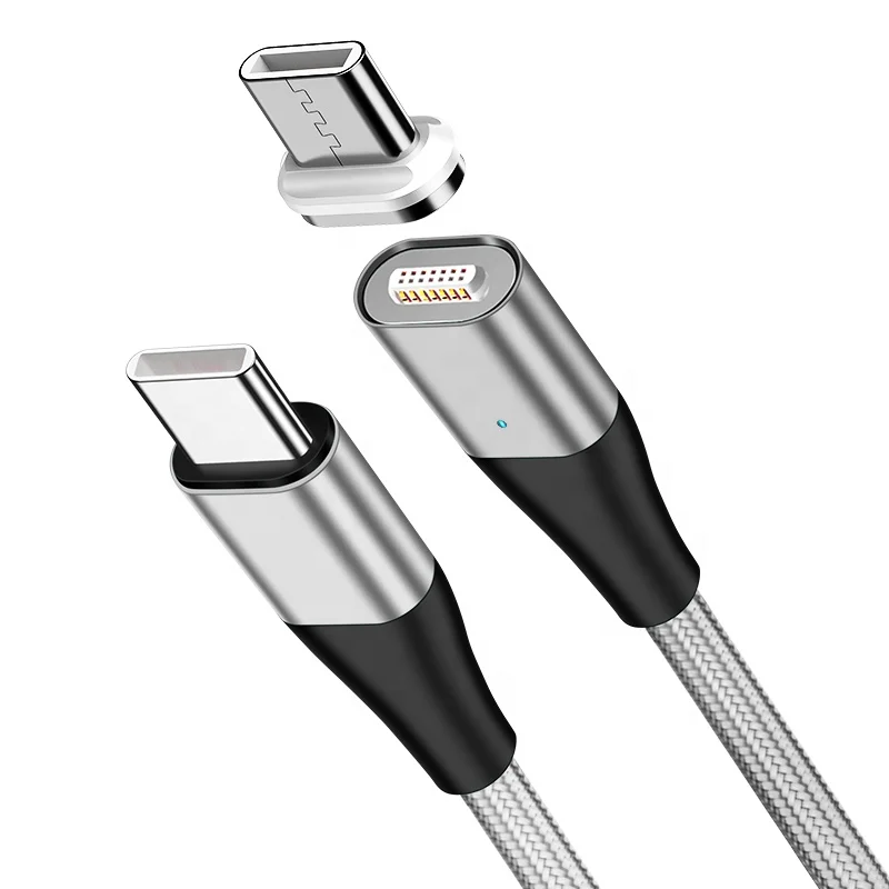  PD 60W быстрая зарядка USB-C Type C к зарядный кабель для Huawei Магнитный передачи