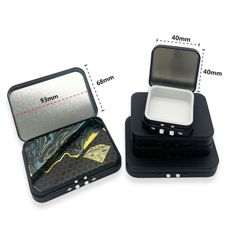 USA Hottest Airtight Food Grade Child Resistant Metal Tin Box custom size color square tin box For Candy  nut Mint Cigarette