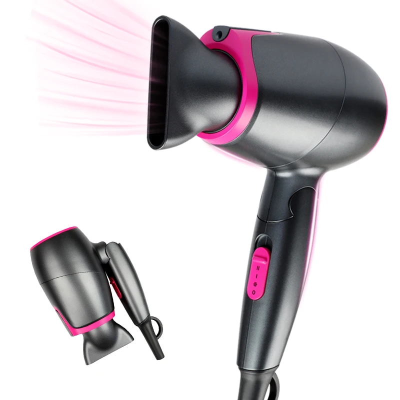 Foldable Styler 12V 3 In One Dc Silent Machine Hot Air Dryer Salon Stand Professional Travel Fashion Custom Logo Hair Dryer