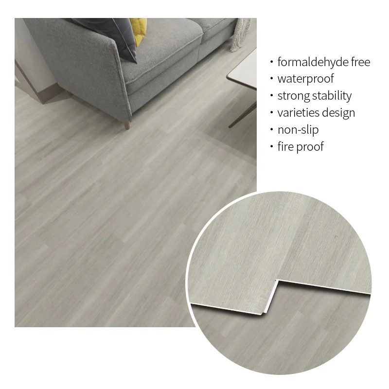 Vinyl Waterproof SPC Plastic interlocking Flooring wood finish tile wood floor tile for living room
