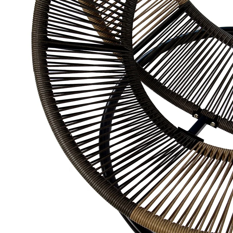 Modern Portable Wicker Garden Patio Furniture Outdoor Porch Rattan Swing Hanging Egg Chair with Stand