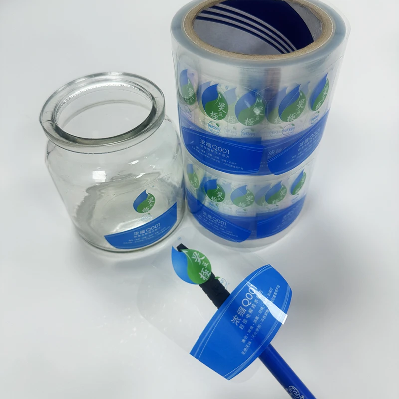 Custom On Roll Waterproof PVC Clear Transparent Self Adhesive Sticker