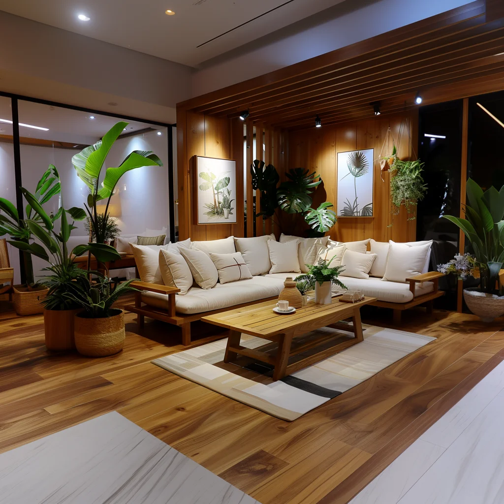 Modern Chinese Style Modular Sofa Set Wood Furniture for Living Room and Hotel Stylish House Furniture