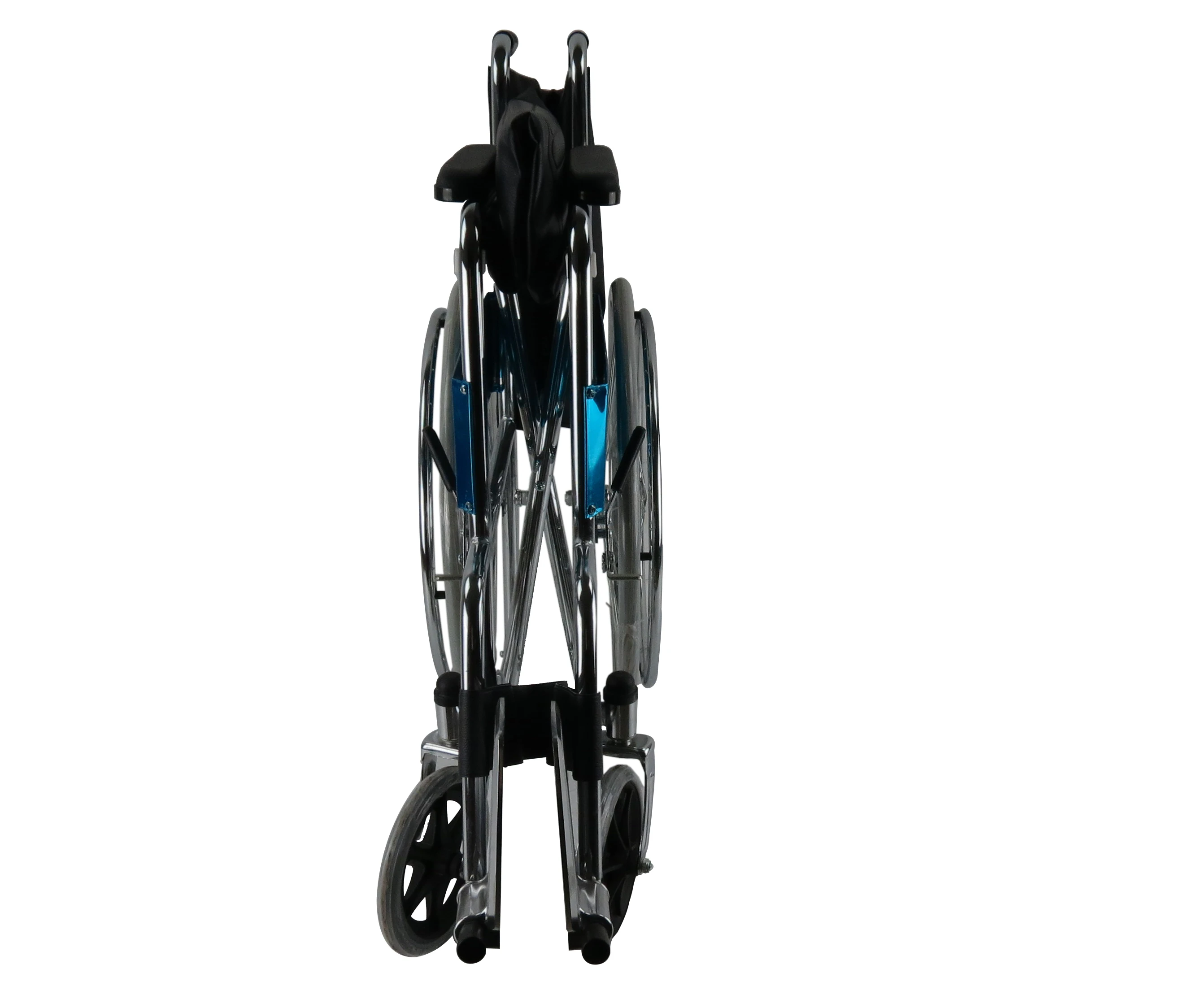 Wholesale Cheap Price Chinese Manufacturer  Foldable and Lightweight PVC leather Seat Steel Wheelchair SC9001