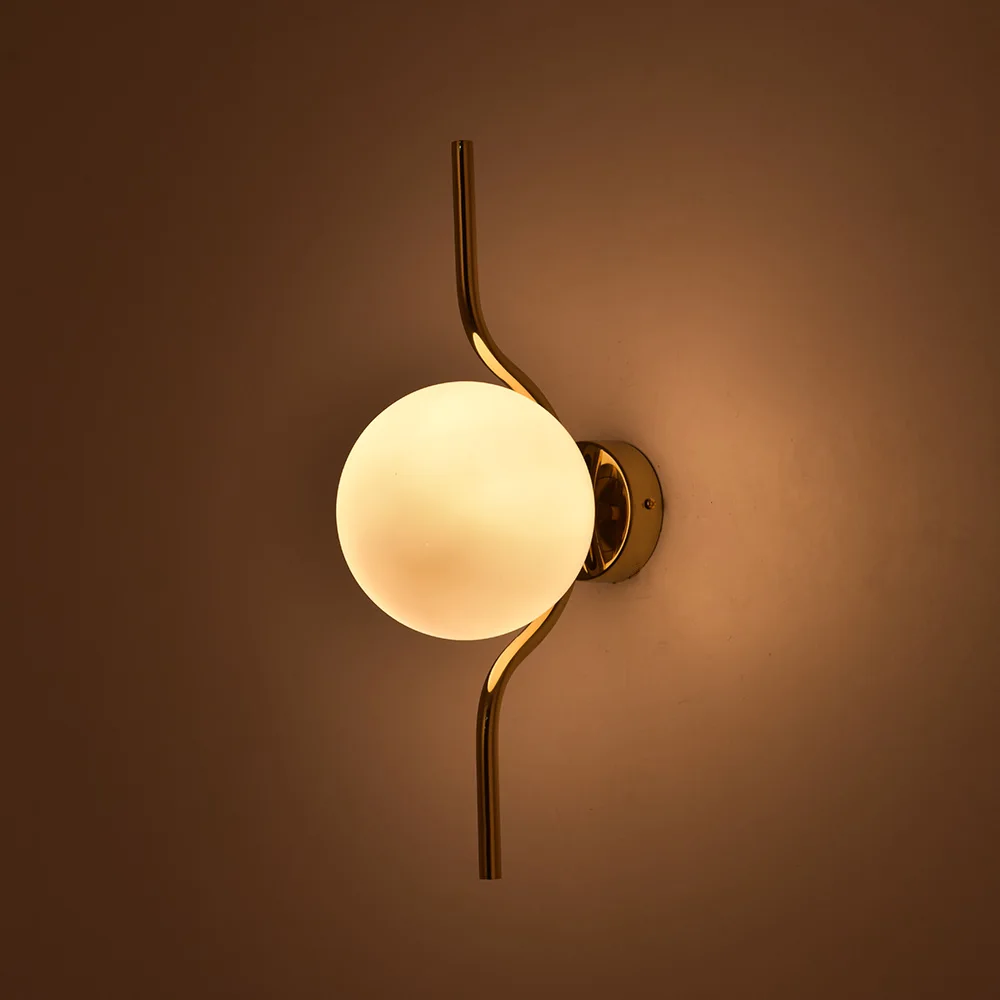 Modern Gold Wall Sconce Lighting Retro Vintage Copper Wall Lamp Design Wall Decor Light For Bedroom Hotel
