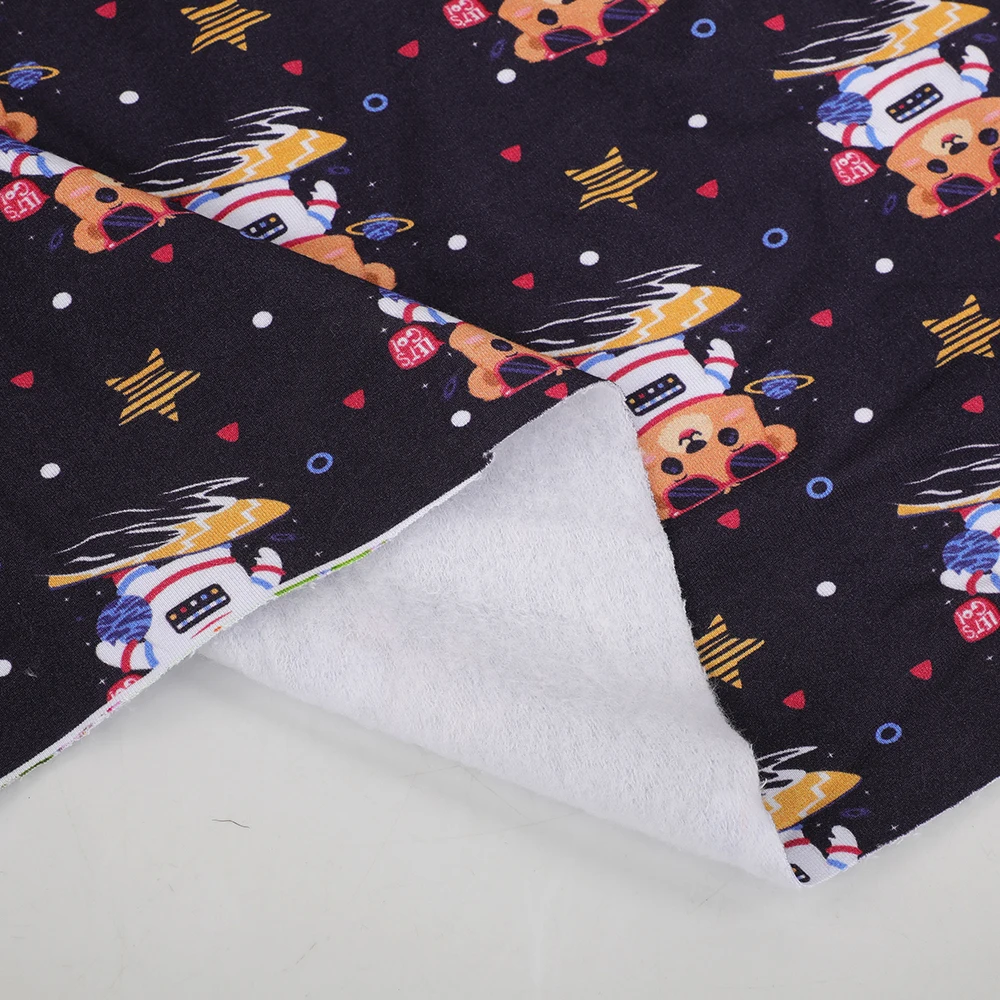 Высококачественная гладкая Цифровая печатная набивная тканевая толстовка из махрового трикотажного материала с принтом на заказ