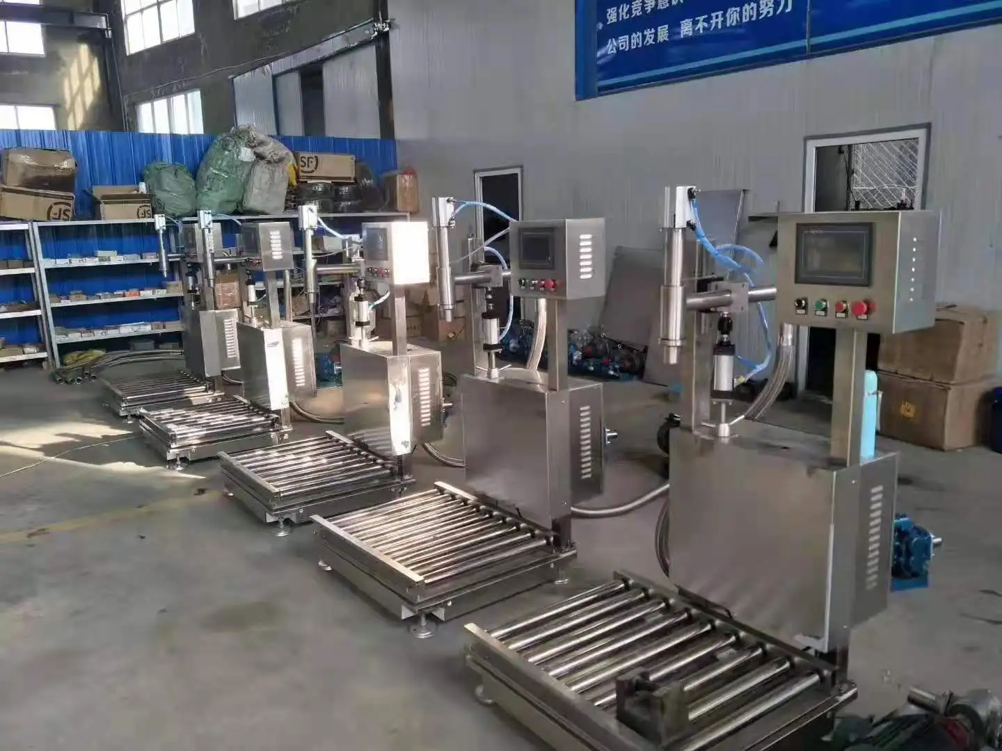 Explosion Proof Lubricants Semi-automatic Efficient And Durable Automatic Two Nozzles Weight Filling Machine