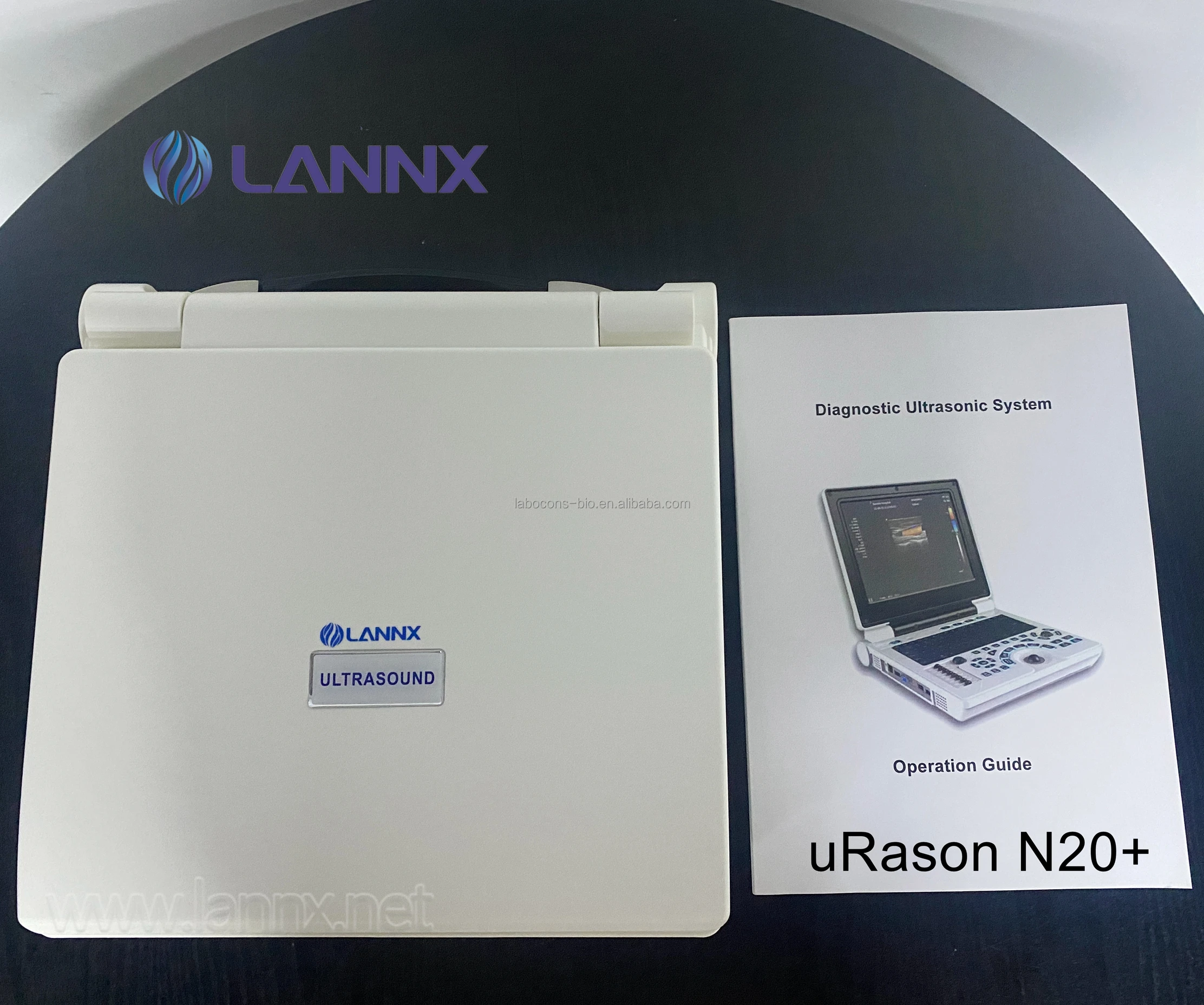 LANNX uRason N20+ Cheap price 12.1-inch Portable B/W Ultrasound Machine System laptop 2D OB GYN P/W ultrasound echographe