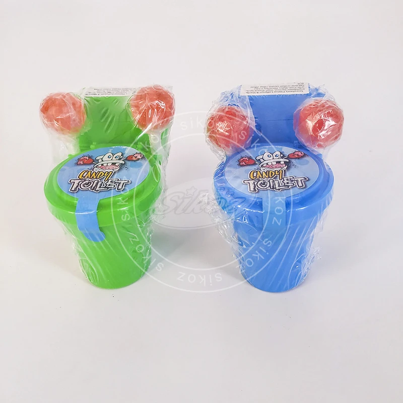 hotsale lollipop closestool toy candy (lollipop and powder)