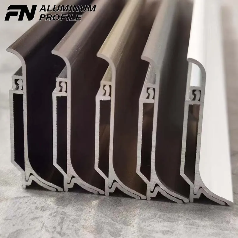 Beautify Decoration Living Room Extruded Aluminum Extrusion Profile Metal Embedded Skirting Line