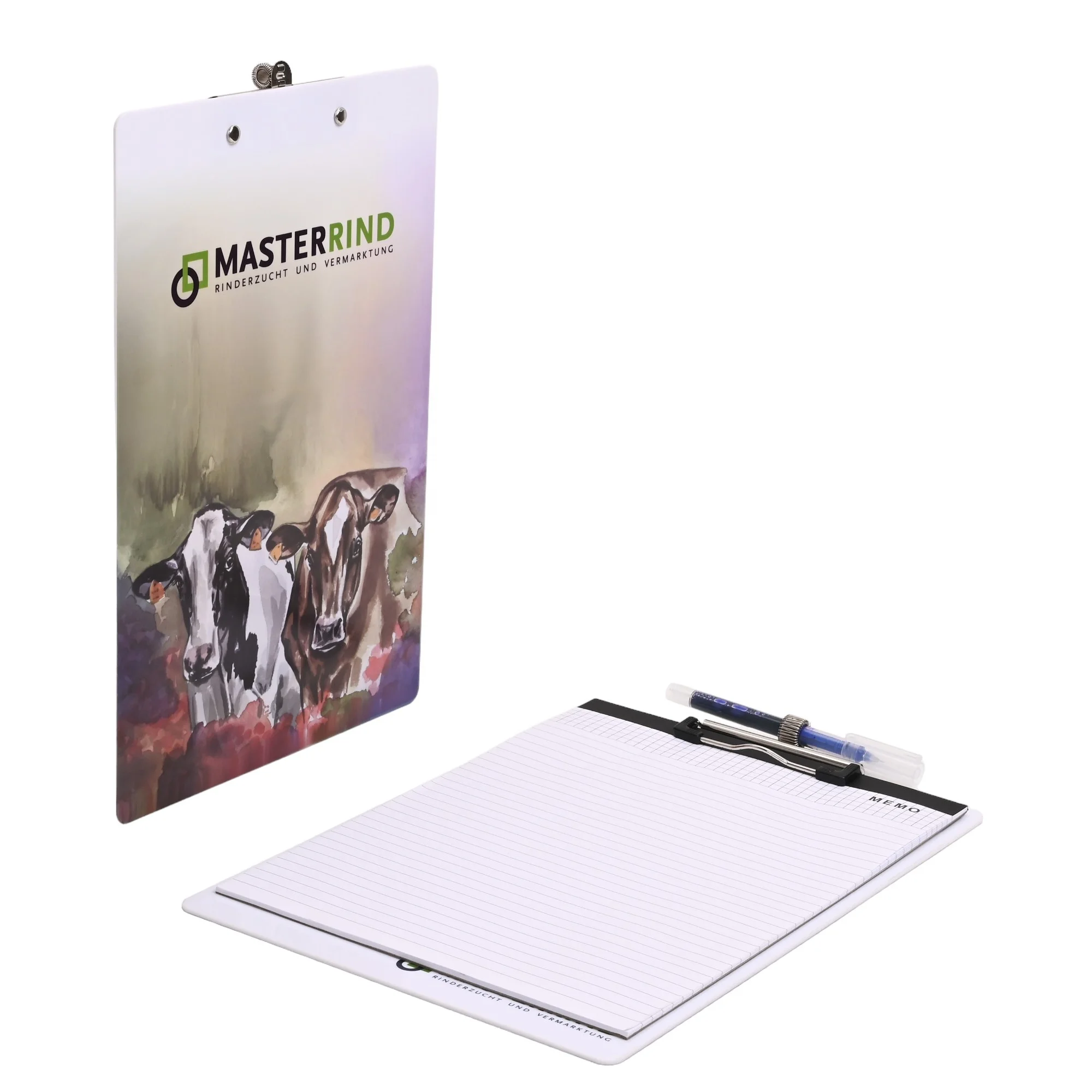Top Sale Office School Supplies Custom Logo Print Document Business Clipboard Personalized Clipboard With Pen Holder