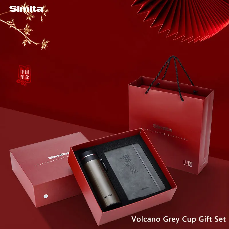 
SIMITA Double Wall 18/8 Stainless Steel Water Bottle Independent Filter Tea Separated Thermos Vacuum Flask for Gift Business 