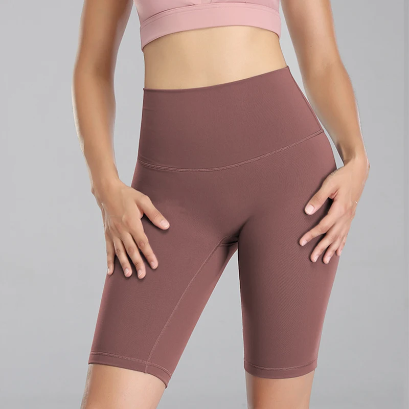 Hygieia Women Summer Gym Running Sweat Biker Shorts Plus Size Fitness High Waist Yoga Cycling Shorts Women