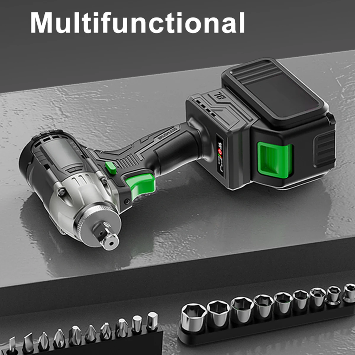 Wusen scaffolding box double ring spanner tool socket set combination impact wrench 1000 nm adjustable electric wheel spanner