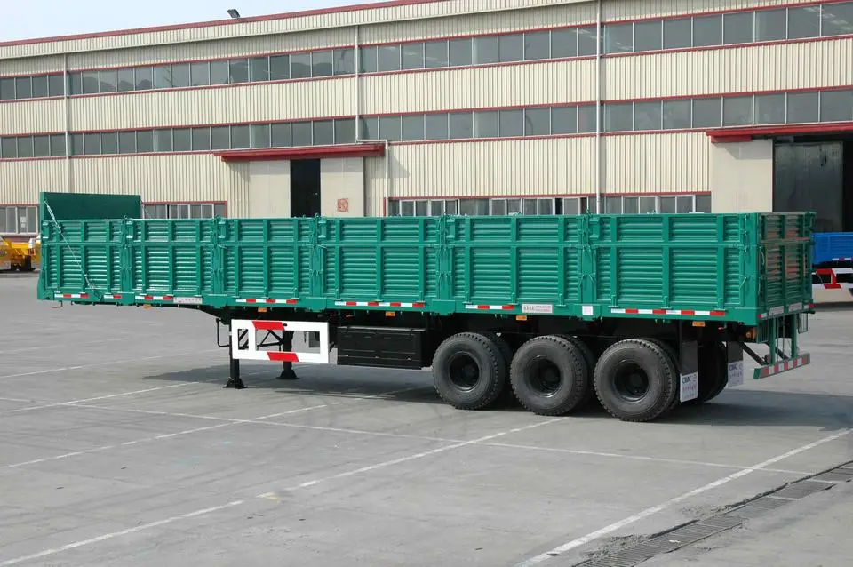dry cargo three axle 40ft container 800mm side wall semi trailer Made in China