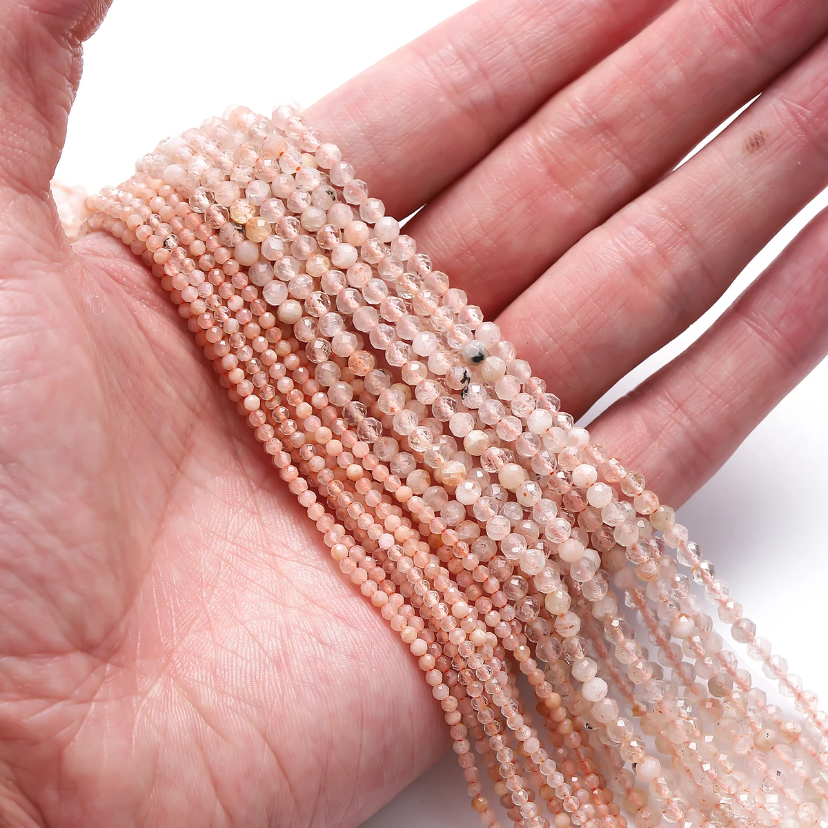 Natural Loose Gemstone Beads 2-2.5mm Blue Sapphire Faceted Rondelle Stone Beaded For Jewelry Necklace Bracelet Charms Making