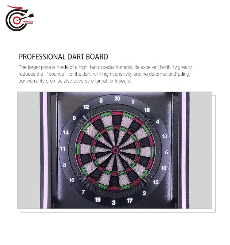 Electronic scoreboard darts game machine  coin operated dart board for arcade