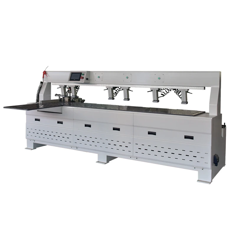 HAILIJU CNC automatic wood panel MDF furniture cabinet boring horizontal edge side hole drilling machine