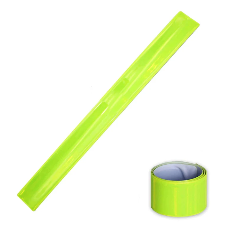 High Visibility Reflective Bracelet Armband Reflective Slap Snap for Cycling, Running, Adults, Children
